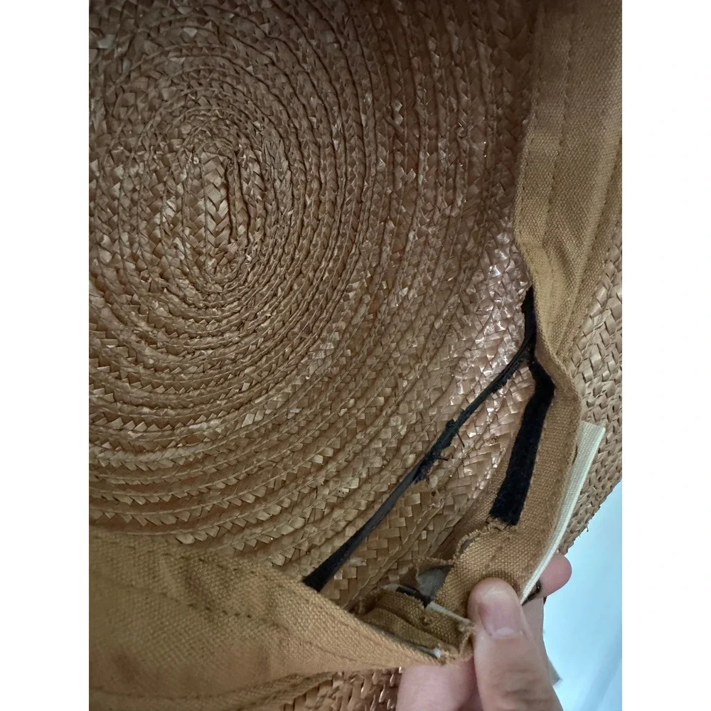 Will & Bear Little Harvey Amber Straw Boater‎ Hat One Size Kids